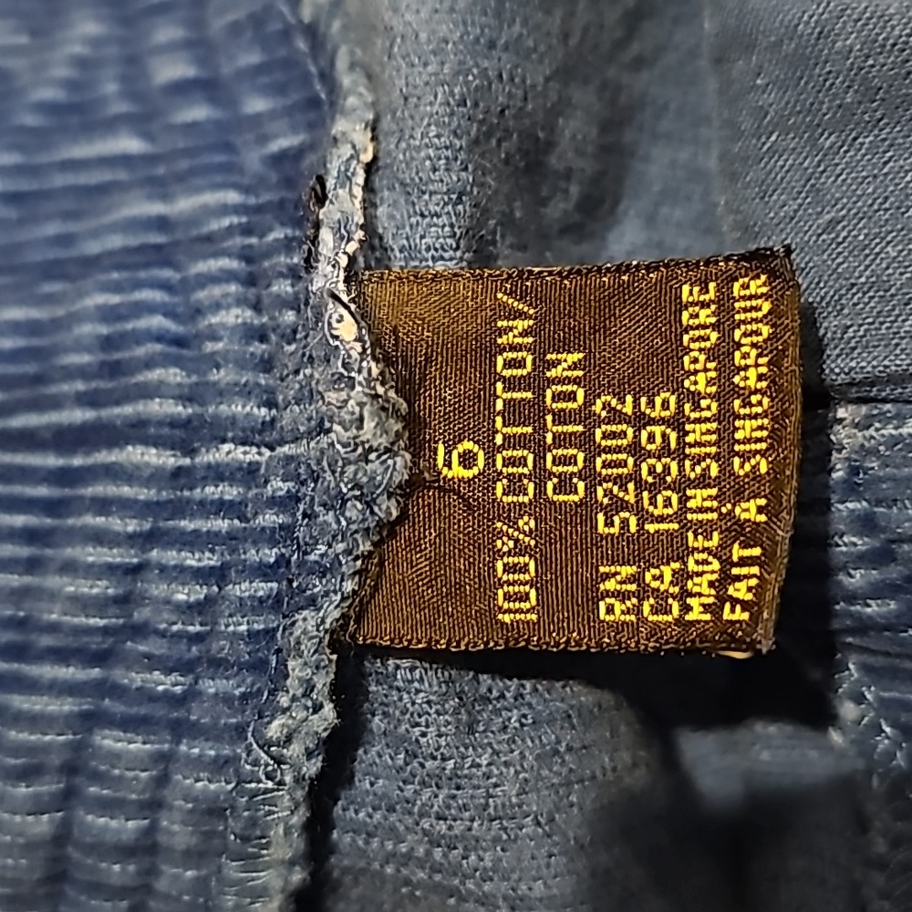 LIZSPORT Royal Blue A-Line Corduroy Skirt 6 - Picture 6 of 8